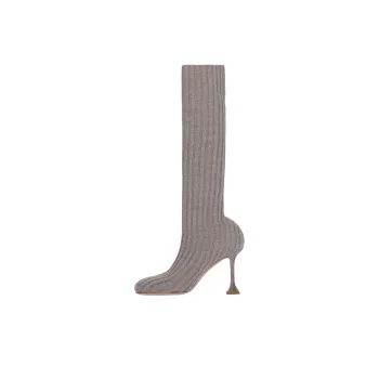 AMINA MUADDI Knee-high Boots Women's Taupe