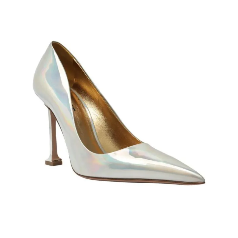 Schutz Firenze High Heels 10cm Women's Silver-2