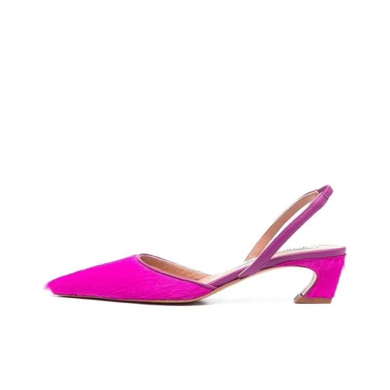 Acne Studios Irregular Heel High Heels 5.5cm Women's Purple Pink-0