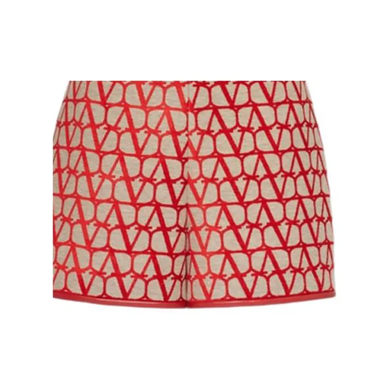 Valentino Casual Shorts Women's Red-5