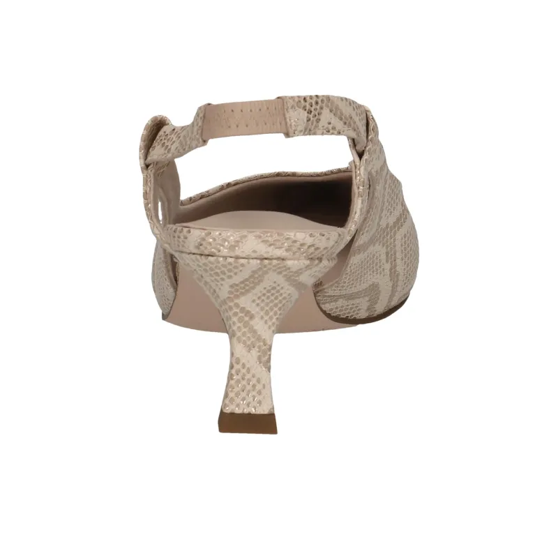 CAPRICE Gillian Spool Heel High Heels 5.5cm Women's Beige-5