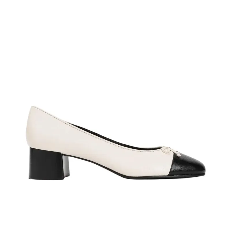 TORY BURCH Chunky Heel High Heels Women's White-1