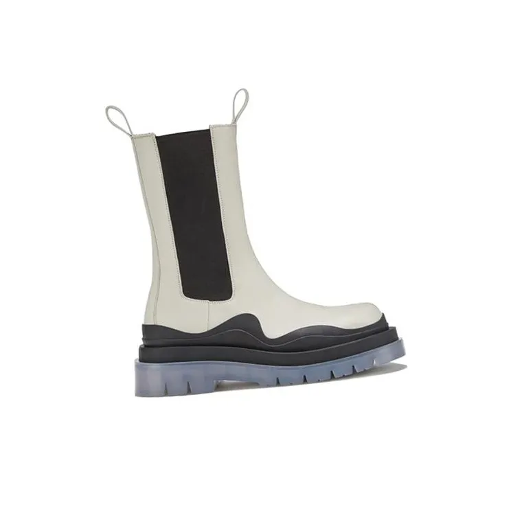 Bottega Veneta Tire Chelsea Boots Women's White-2