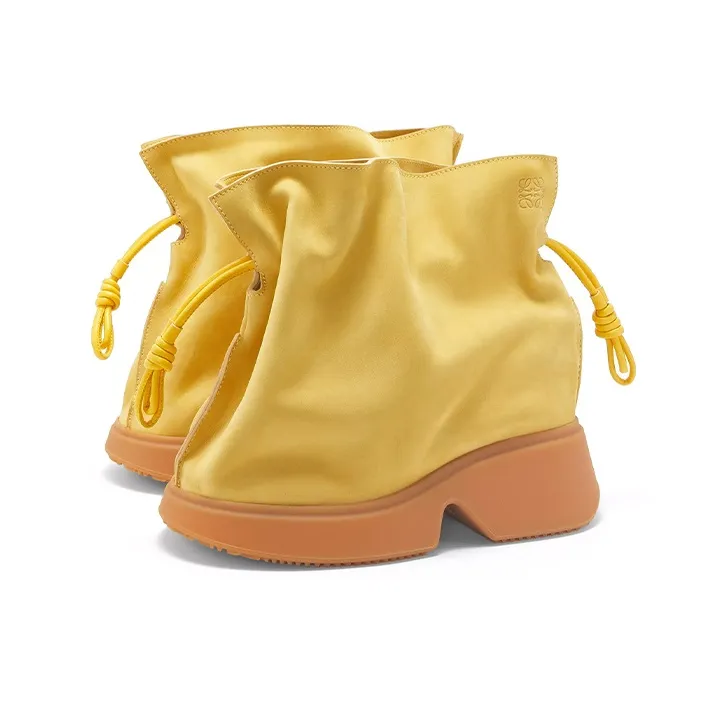 LOEWE Flamenco Ankle Boots Women's Yellow-2
