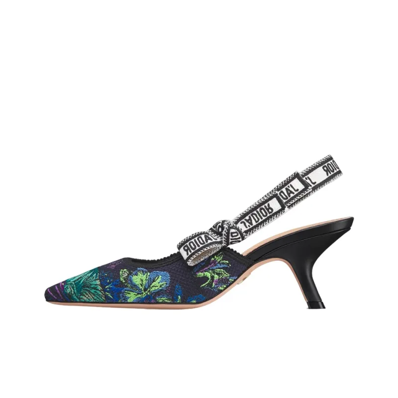 DIOR J'Adior Slim Heel High Heels 6.5cm Women's Black Purple-0