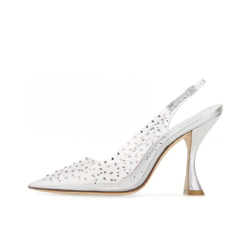 stuart weitzman Glam XCurve 100mm Slingback Pumps-0