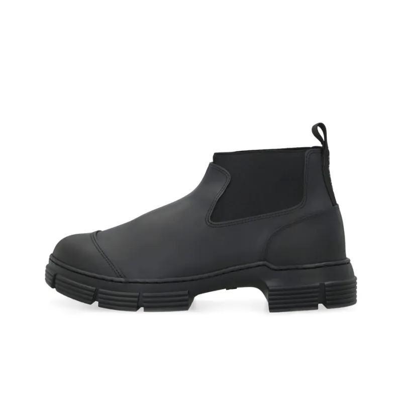 GANNI Crop City Chelsea Boots Women's Black-0