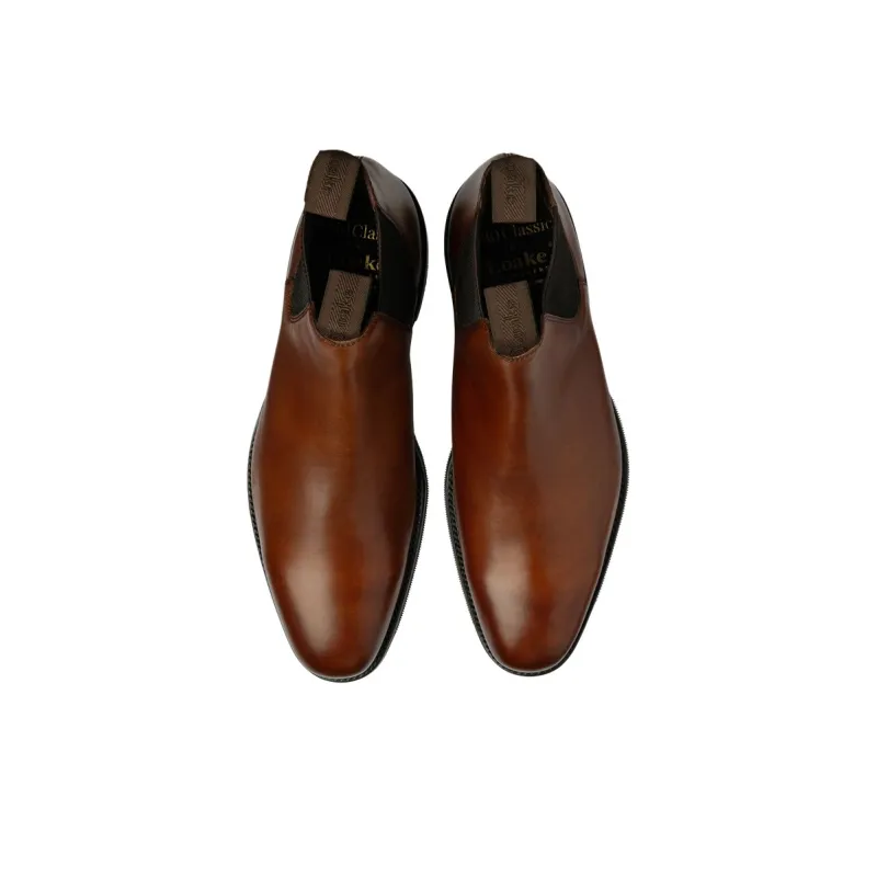 LOAKE Emsworth Short Chelsea Boots Men's Umber-3