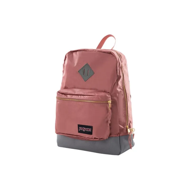 JanSport Fabric Backpack Medium Size Unisex Maroon-1