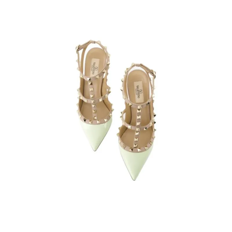 Valentino Garavani Rockstud Pointed Toe Caged Pumps-3