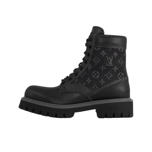 LOUIS VUITTON Ranger Ankle Boots Men's Black