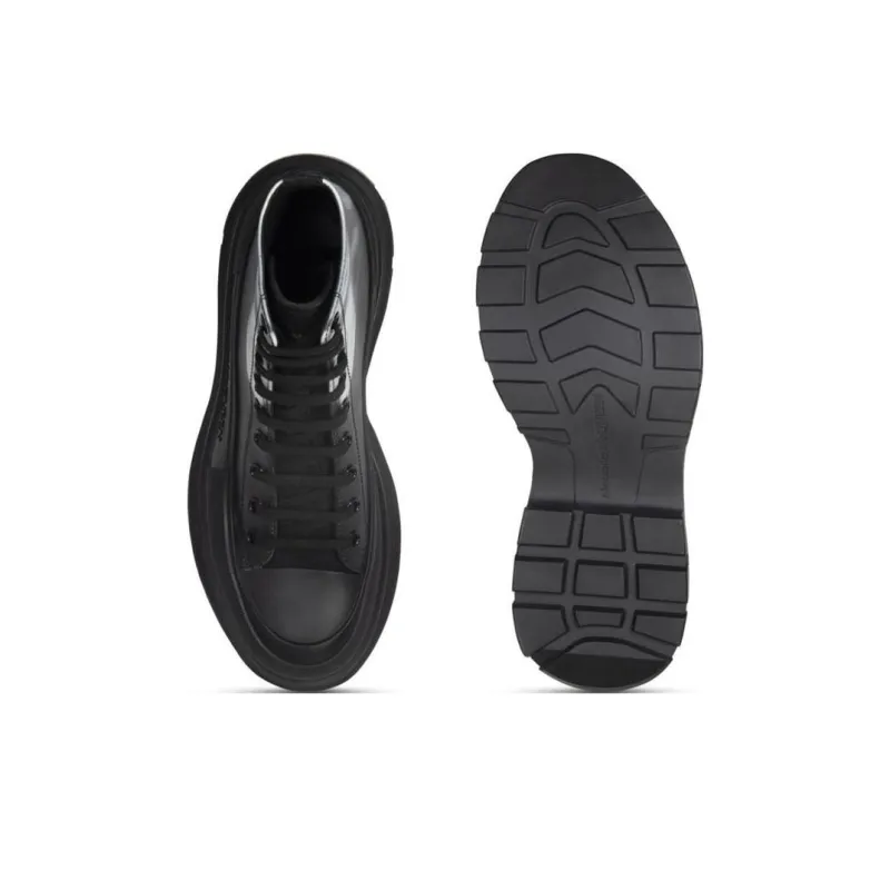 Alexander McQueen Lace Up Tread Slick Boots-4