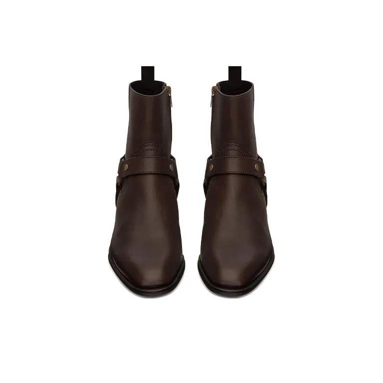 SAINT LAURENT Wyatt Harness Boots-3