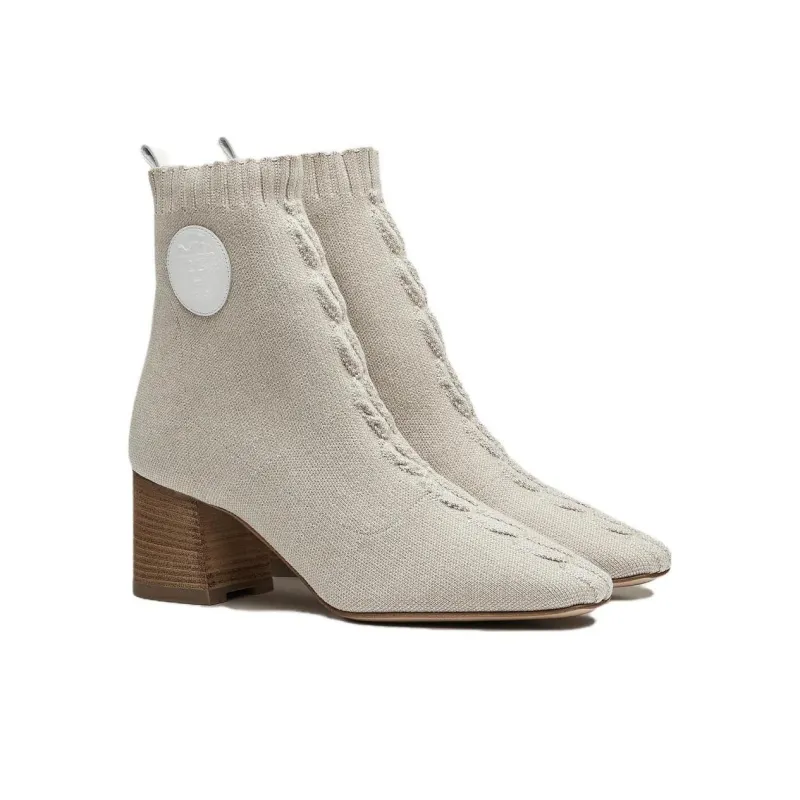 HERMES Volver Ankle Boots Women's Gray-1