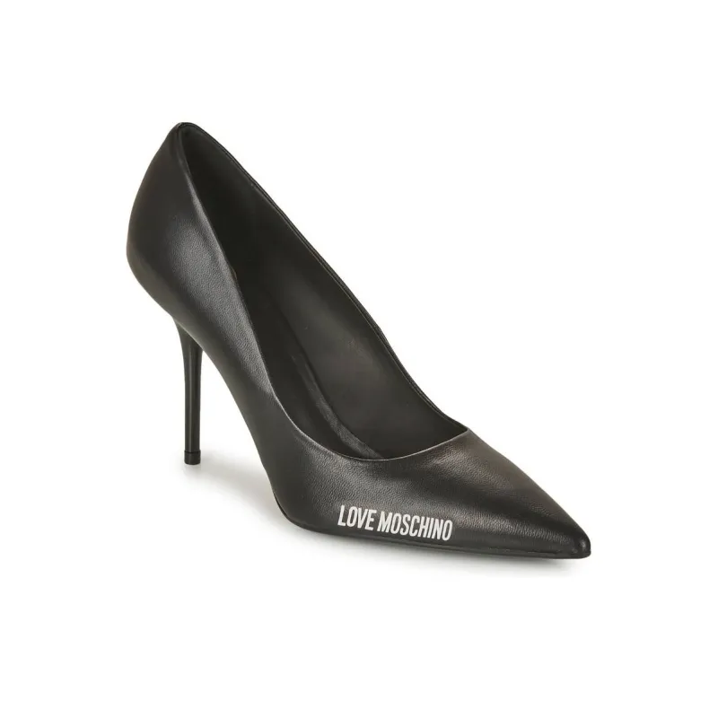 LOVE MOSCHINO Slim Heel High Heels 9cm Women's Black-3