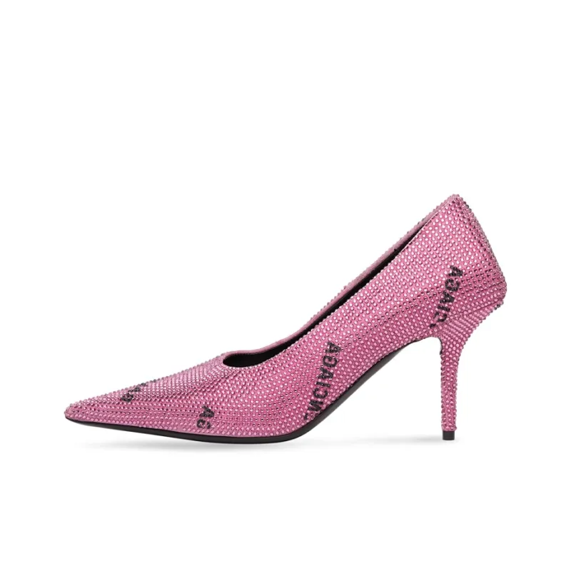 Balenciaga Knife Slim Heel High Heels 8cm Women's Pink-0