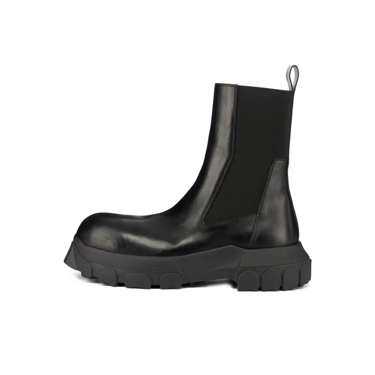 RICK OWENS Beatle Bozo Tractor Boots Black-0