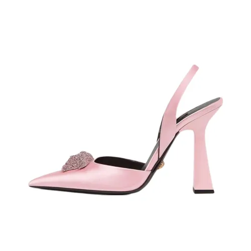 VERSACE La Medusa 105mm Crystal-embellished Slingback Pumps