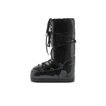 Moon Boot Icon Glitter Lace Up Boots