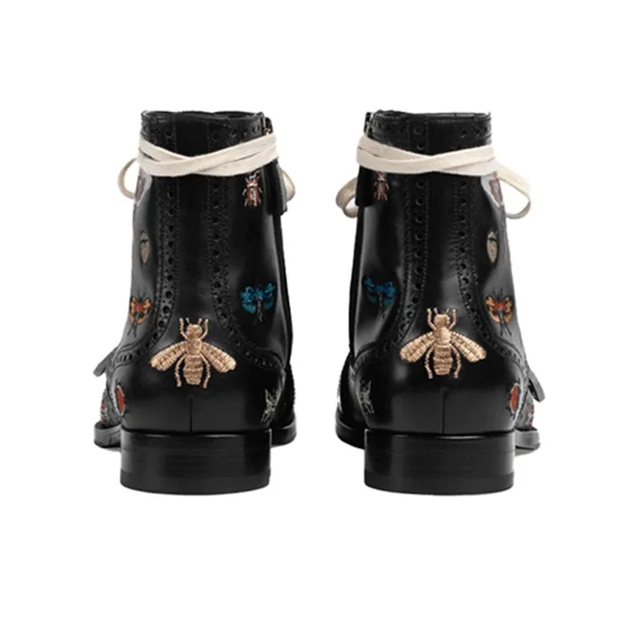 GUCCI QUEERCORE Ankle Boots Men's Black-3