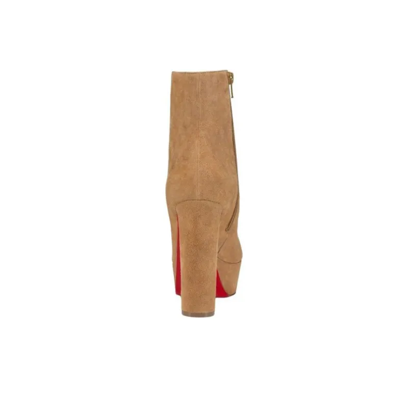 CL Loo Booty Ankle Boots 13cm Women's Brown-3