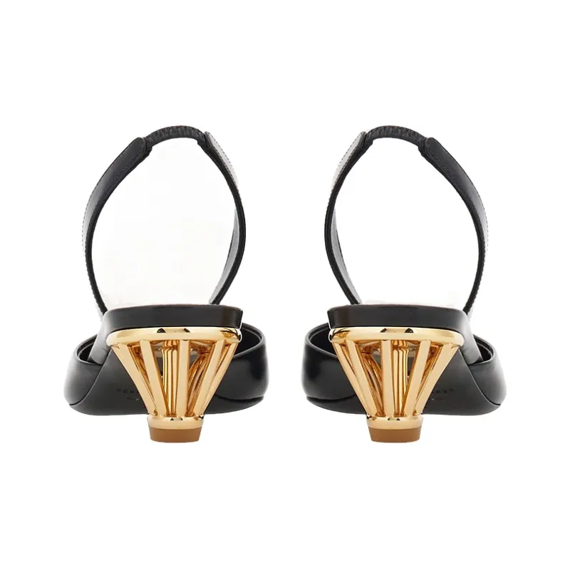 FERRAGAMO Cage-heel Slingback Pumps-4