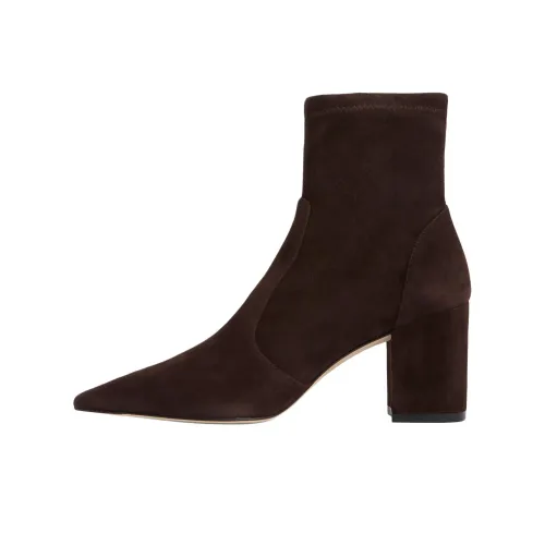 Stuart Weitzman/SW Ankle Boots 7.5cm Women's Dark Brown
