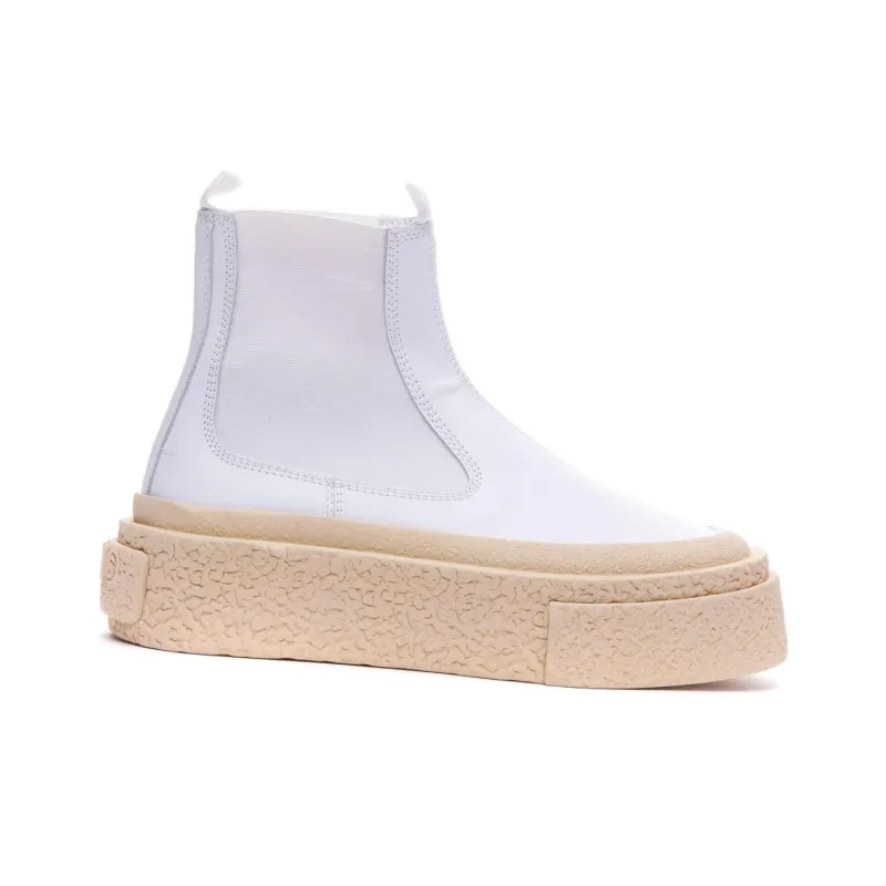 MM6 Maison Margiela Logo patch Round toe Boots-1