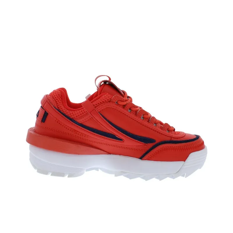 FILA Disruptor 2 Anti Slip Wear Resistant Low Top Casual Running Shoes Women's Red-1