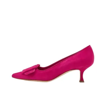 MANOLO BLAHNIK Maysalepump Slim Heel High Heels 5cm Women's Dark Pink
