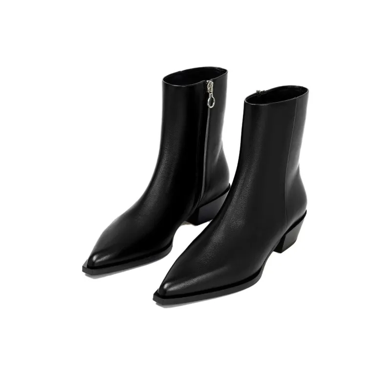 Aeyde Ruby Ankle Boots 4cm Women's Black-2