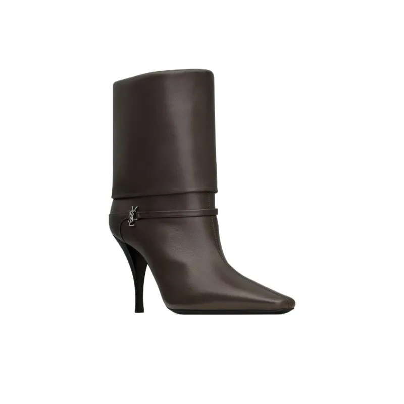 SAINT LAURENT Niki Logo Detailed Ankle Boots Women's-2