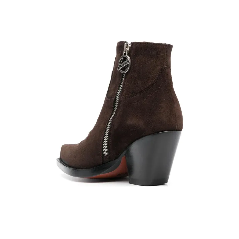 SONORA BOOTS Hidalgo 85mm Leather Ankle Boots Women's-3