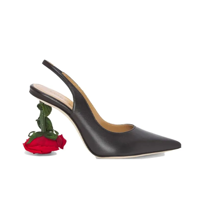 LOEWE Irregular Heel High Heels 11cm Women's Black-1