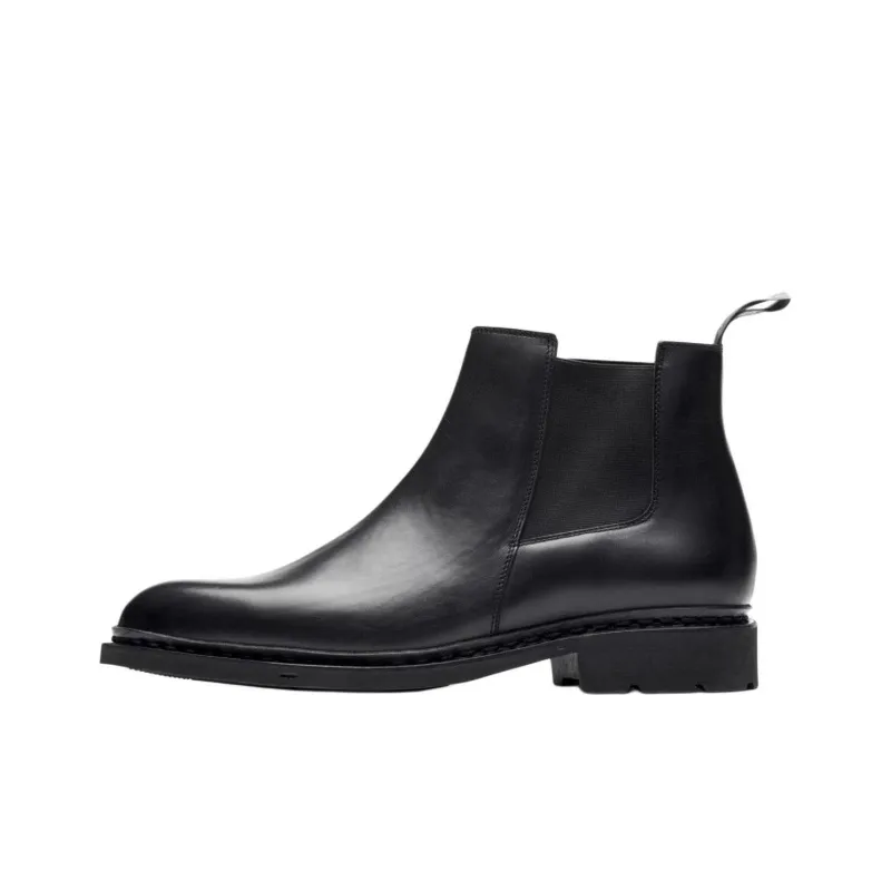 Paraboot Chamfort Short Chelsea Boots Men's Black-0