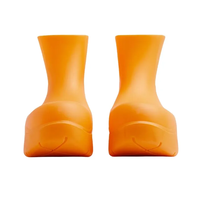 Bottega Veneta Puddle Ankle Boots Tangerine-2