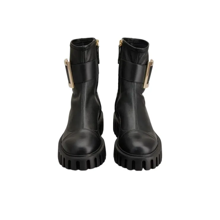 Roger Vivier Ankle Boots 3cm Women's Black-3