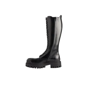 Balenciaga Strike 20mm Boots 'Black Matte Smooth Calfskin' Women's