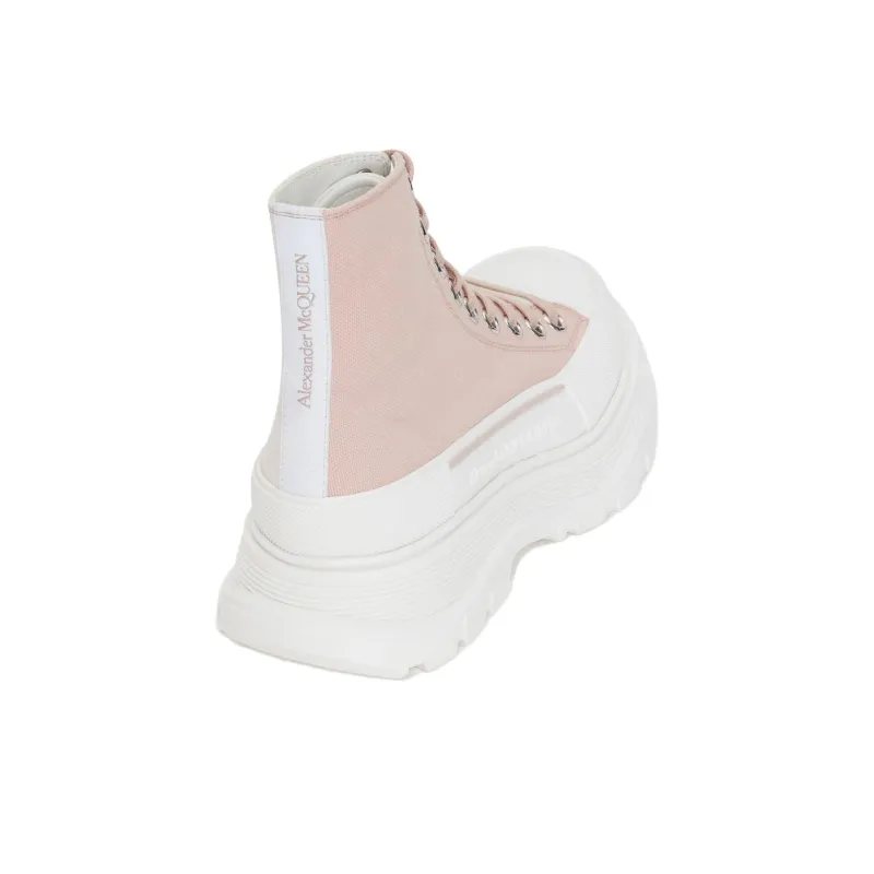 Alexander McQueen Tread Slick Lace Up High Top Sneakers Women's-3