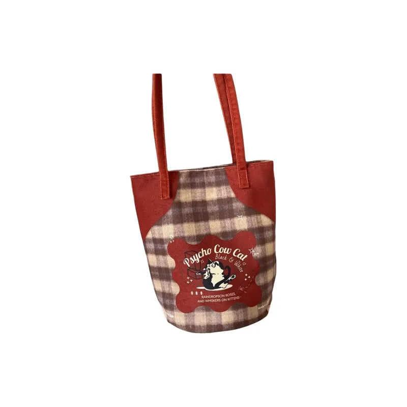 AOSONG Suede Tech Fabric Shoulder Bag Regular Unisex Red Cow Leather-2