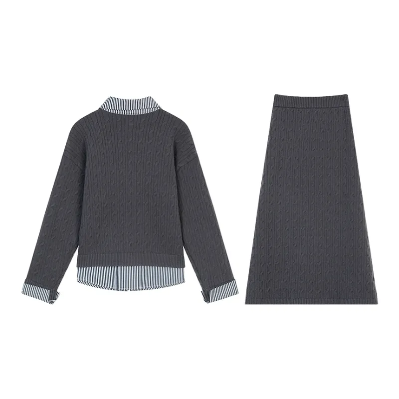 ELF SACK Two Piece Skirt Sets Women's-5