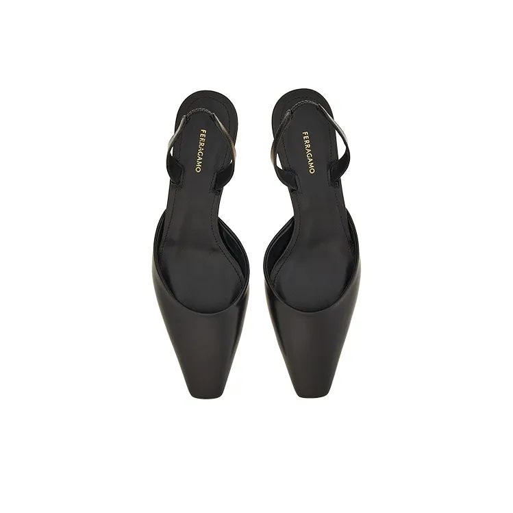 FERRAGAMO Cage-heel Slingback Pumps-3