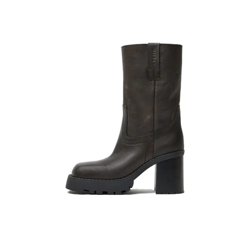 MIISTA Ankle Boots 10cm Women's Brown-0