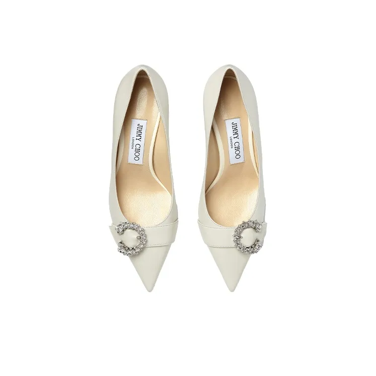 Jimmy Choo Saresa 85 High Heels Women's White-2