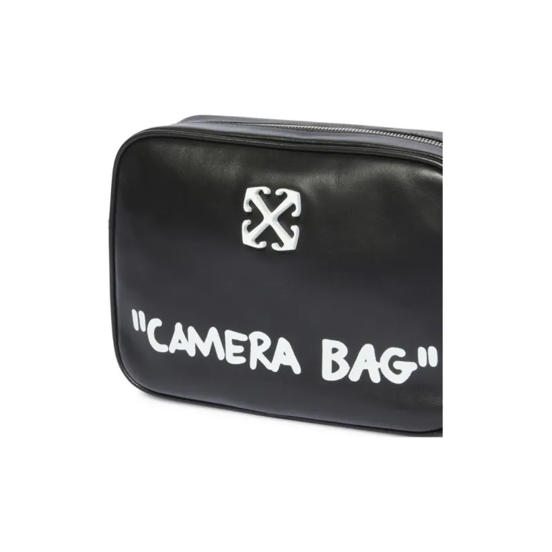 OFF WHITE Medium Jitney Quote Shoulder Bag-4