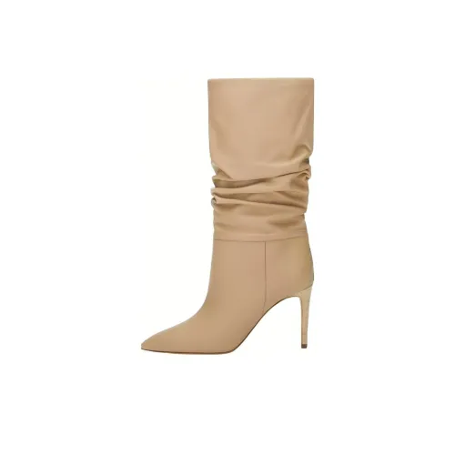 Paris Texas Slouchy Ankle Boots 8.5cm Women's Beige