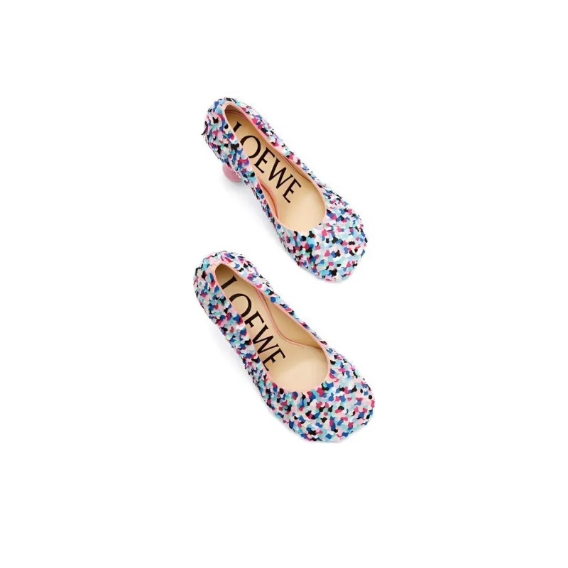 LOEWE Toy Irregular Heel High Heels 9cm Women's Multicolor-3