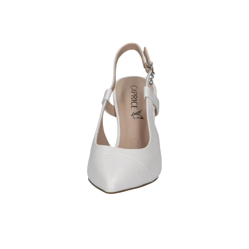 CAPRICE Effi Slim Heel High Heels 8.5cm Women's White-4