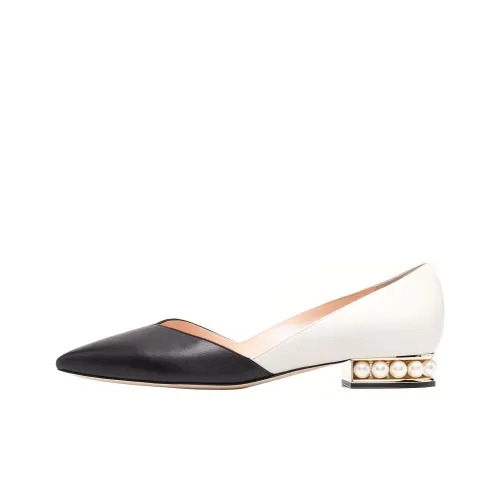 NICHOLAS KIRKWOOD Chunky Heel High Heels 3cm Women's White Black