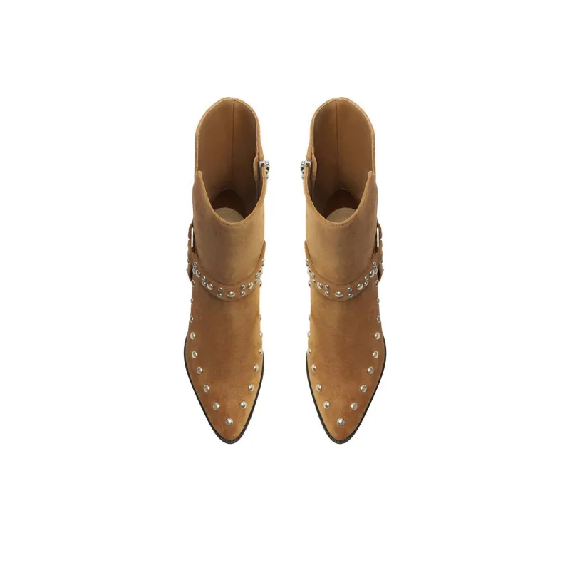 Schutz Rhiannon Ankle Boots 4cm Women's Brown-4